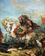 Victor Delacroix Attila fragment Eugene Delacroix